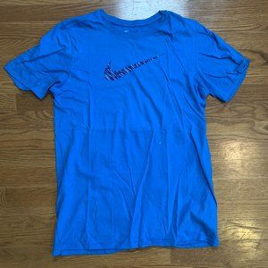 Nike Blue Zebra Logo T-shirt